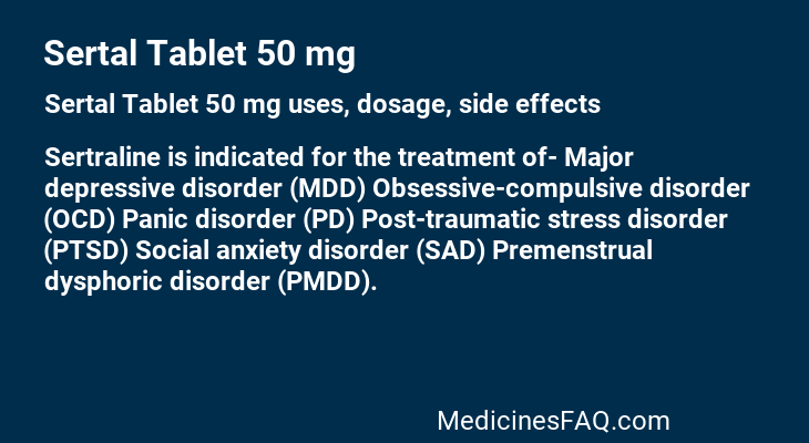 Sertal Tablet 50 mg