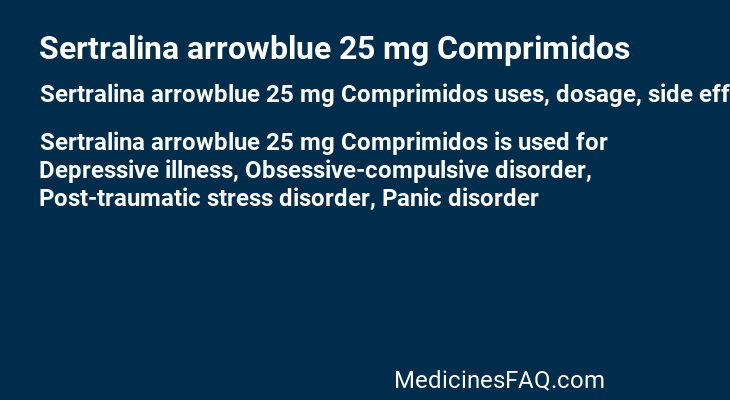 Sertralina arrowblue 25 mg Comprimidos