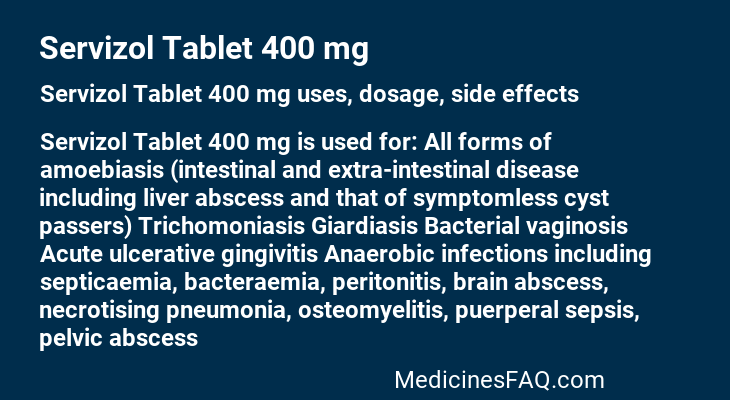 Servizol Tablet 400 mg