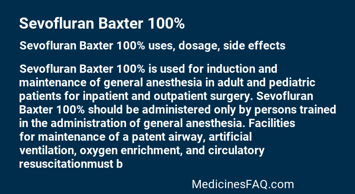 Sevofluran Baxter 100%