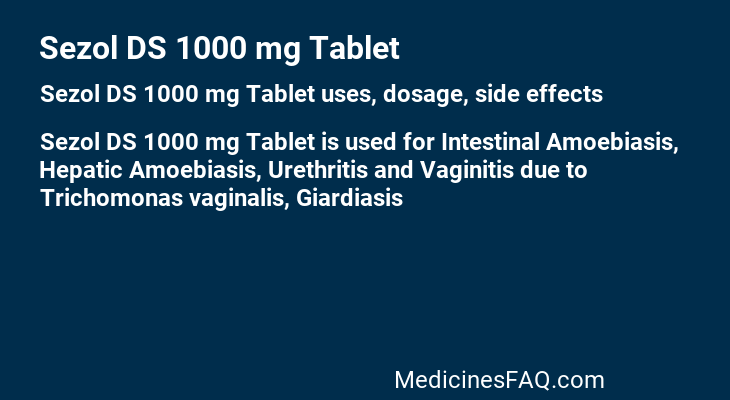 Sezol DS 1000 mg Tablet