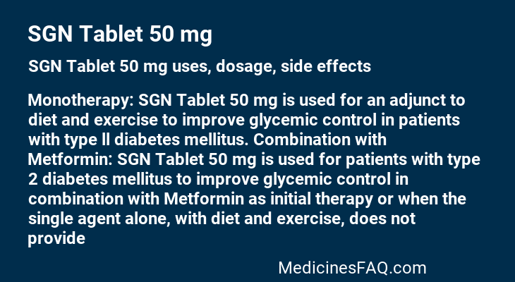 SGN Tablet 50 mg