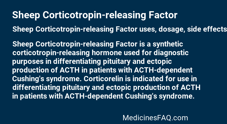 Sheep Corticotropin-releasing Factor