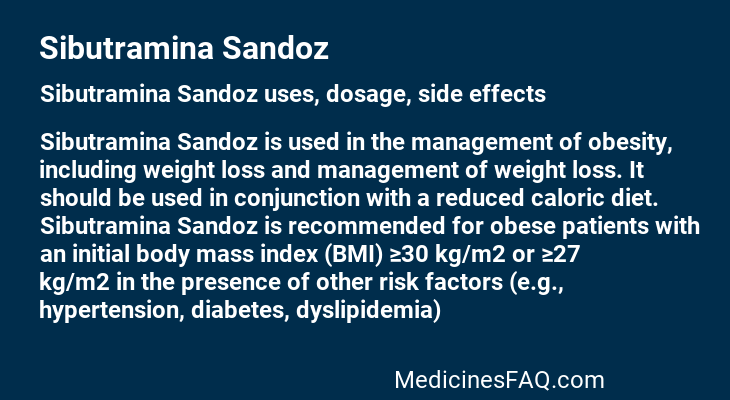 Sibutramina Sandoz