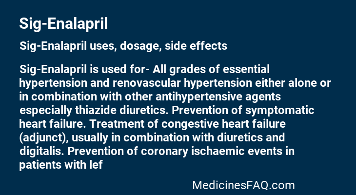 Sig-Enalapril