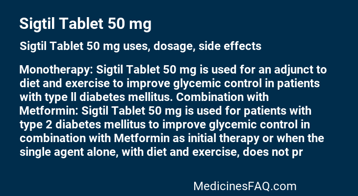 Sigtil Tablet 50 mg