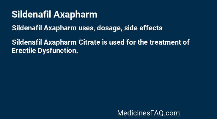 Sildenafil Axapharm