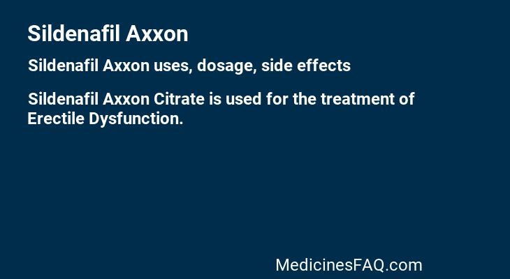 Sildenafil Axxon