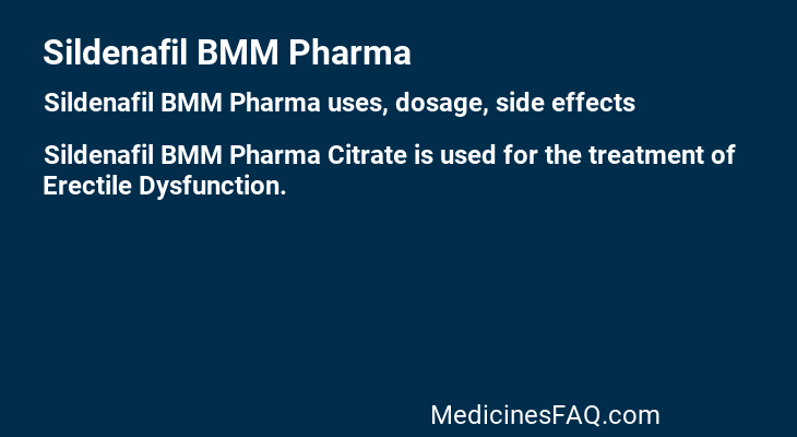 Sildenafil BMM Pharma