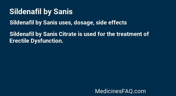 Sildenafil by Sanis