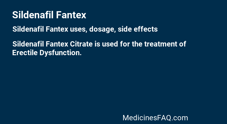 Sildenafil Fantex