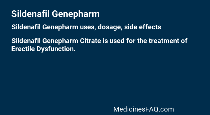 Sildenafil Genepharm