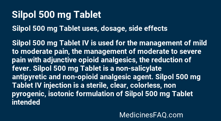 Silpol 500 mg Tablet