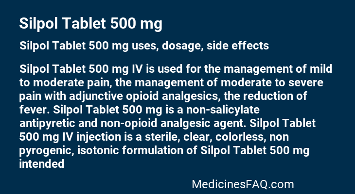 Silpol Tablet 500 mg