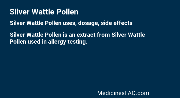 Silver Wattle Pollen