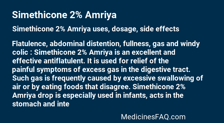 Simethicone 2% Amriya