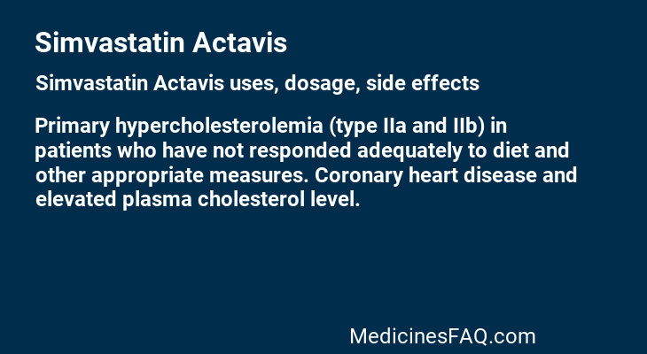 Simvastatin Actavis