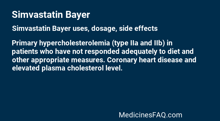 Simvastatin Bayer