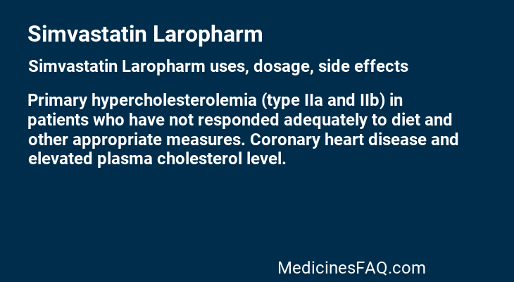Simvastatin Laropharm