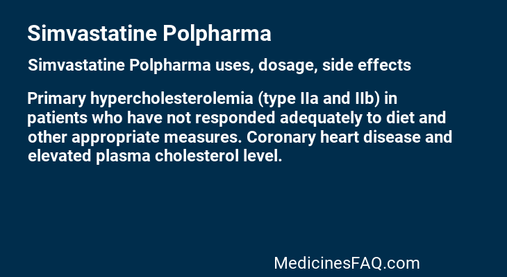 Simvastatine Polpharma