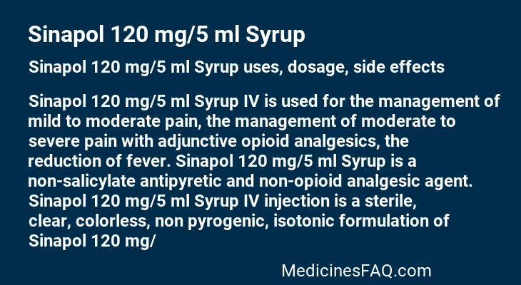 Sinapol 120 mg/5 ml Syrup