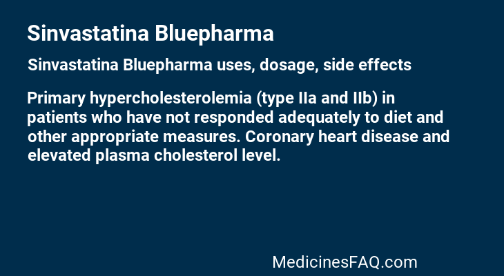 Sinvastatina Bluepharma