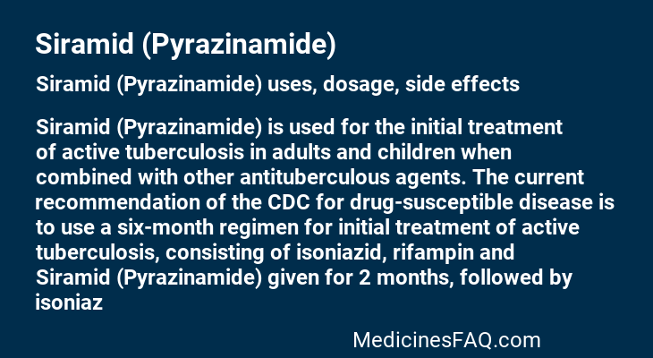 Siramid (Pyrazinamide)