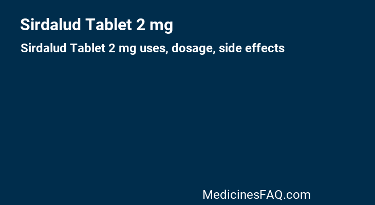 Sirdalud Tablet 2 mg