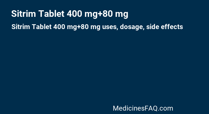 Sitrim Tablet 400 mg+80 mg