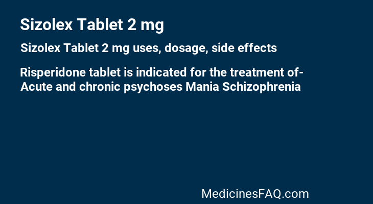 Sizolex Tablet 2 mg