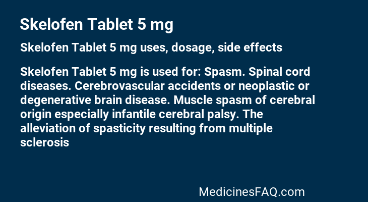 Skelofen Tablet 5 mg