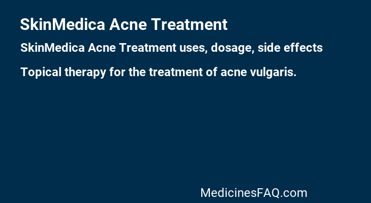 SkinMedica Acne Treatment