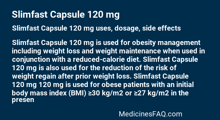 Slimfast Capsule 120 mg