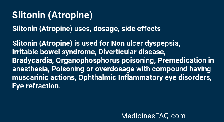 Slitonin (Atropine)
