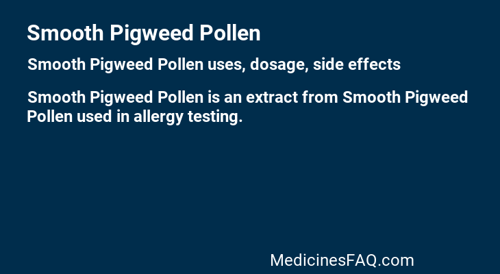 Smooth Pigweed Pollen