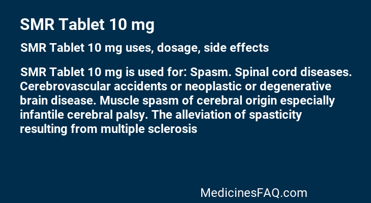 SMR Tablet 10 mg