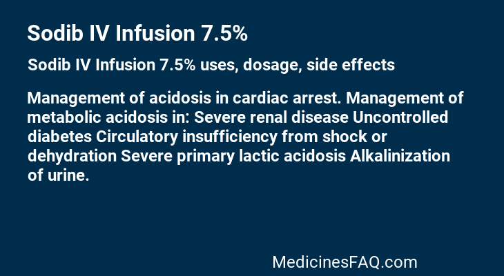 Sodib IV Infusion 7.5%