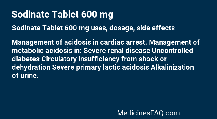 Sodinate Tablet 600 mg