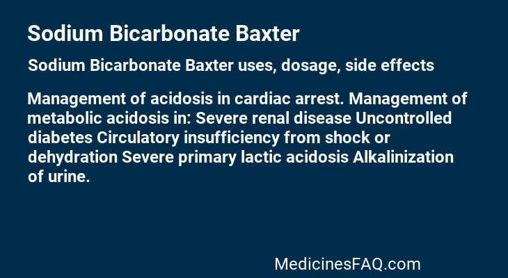 Sodium Bicarbonate Baxter
