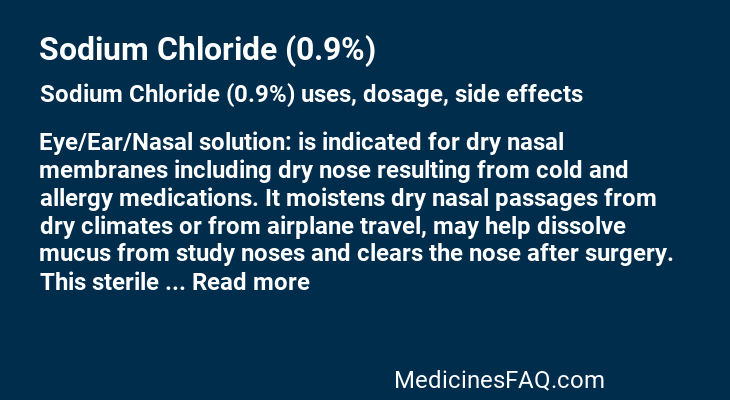 Sodium Chloride (0.9%)