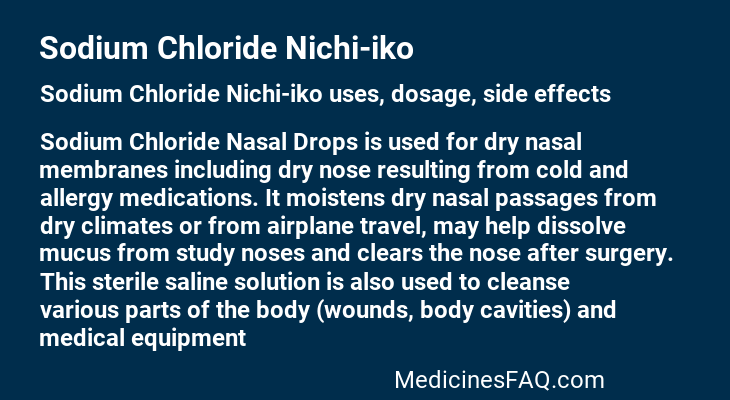Sodium Chloride Nichi-iko