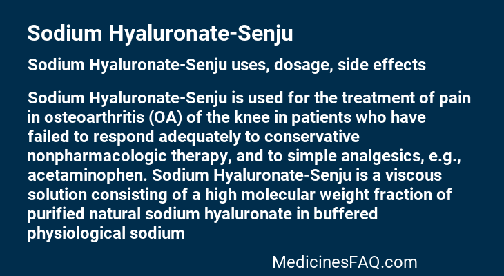 Sodium Hyaluronate-Senju