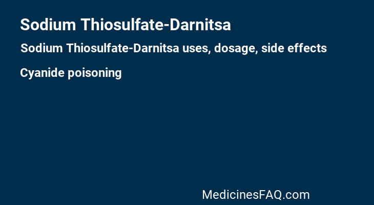 Sodium Thiosulfate-Darnitsa