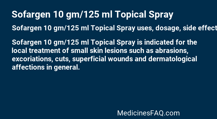 Sofargen 10 gm/125 ml Topical Spray