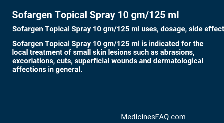 Sofargen Topical Spray 10 gm/125 ml