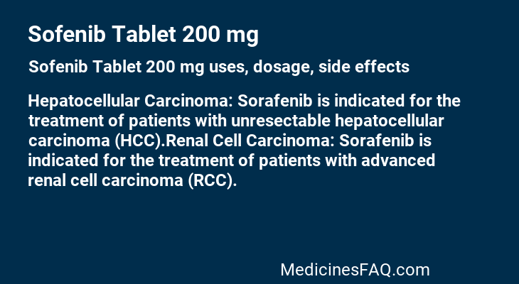 Sofenib Tablet 200 mg