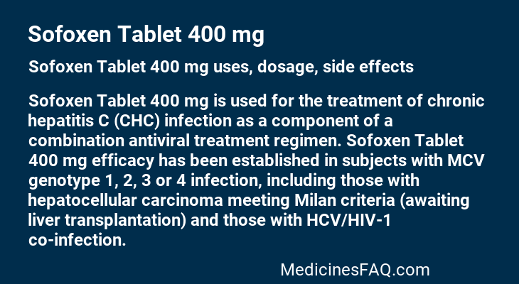 Sofoxen Tablet 400 mg