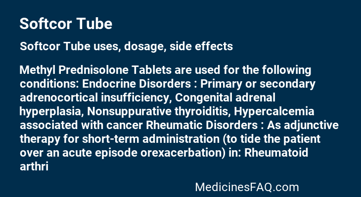 Softcor Tube