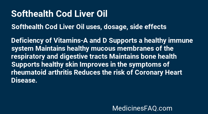 Softhealth Cod Liver Oil