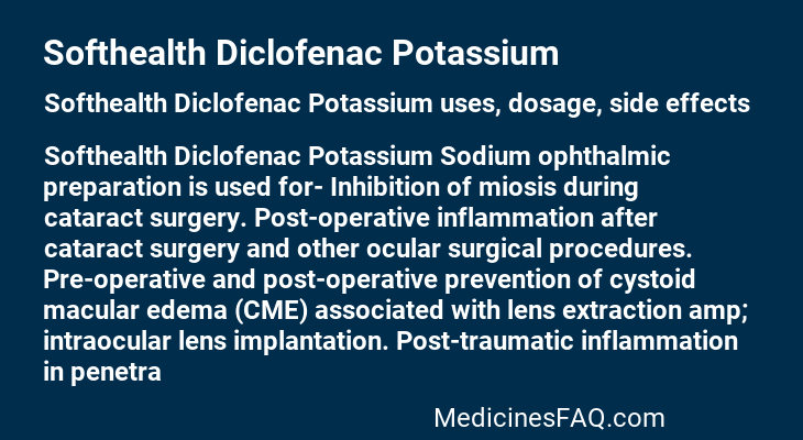 Softhealth Diclofenac Potassium